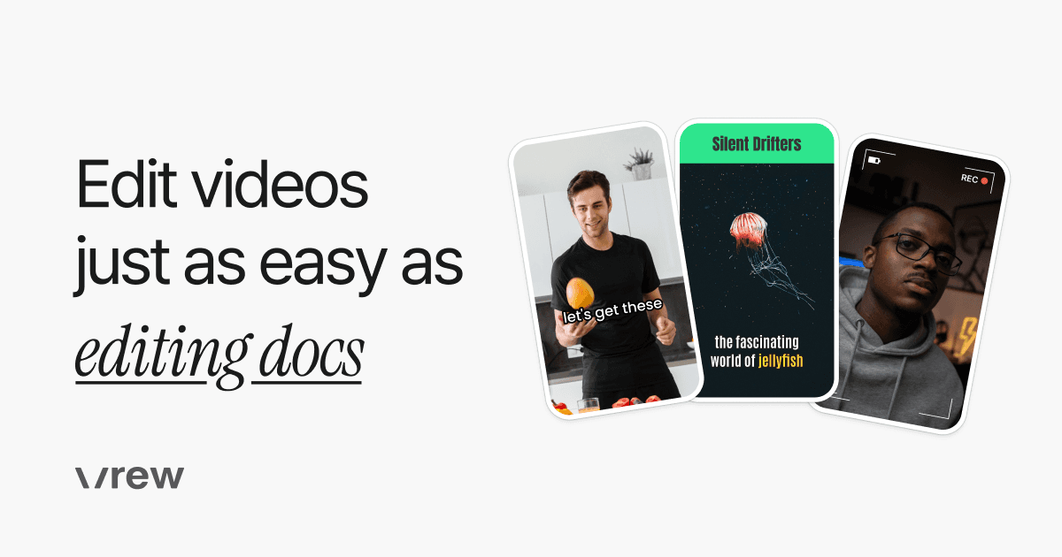 Vrew - Edit Videos Like a Document | AI Video Editor