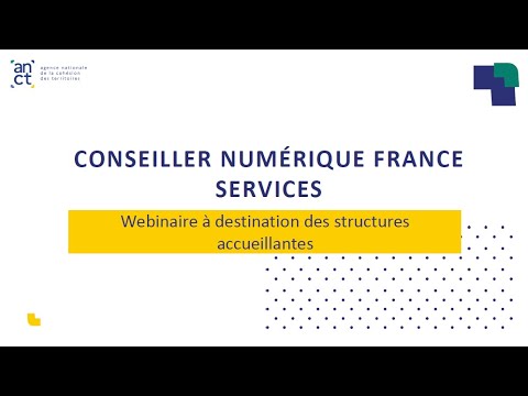 Webinaire de présentation du renouvellement du dispositif Conseillers numériques