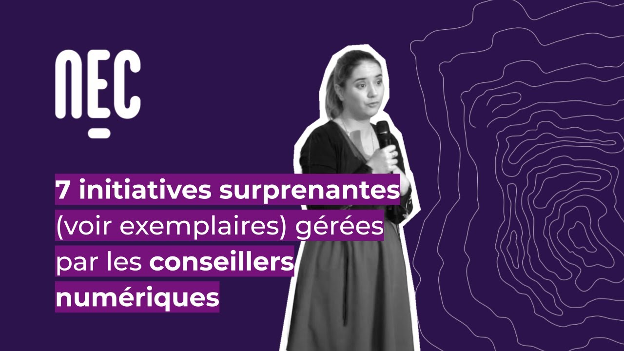 7 initiatives surprenantes (voir exemplaires) gérées par les conseillers numériques