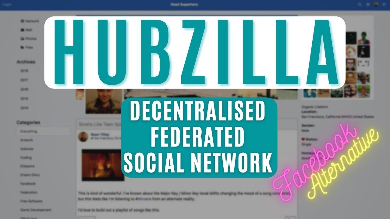 Overview of the decentralised Hubzilla Social Network