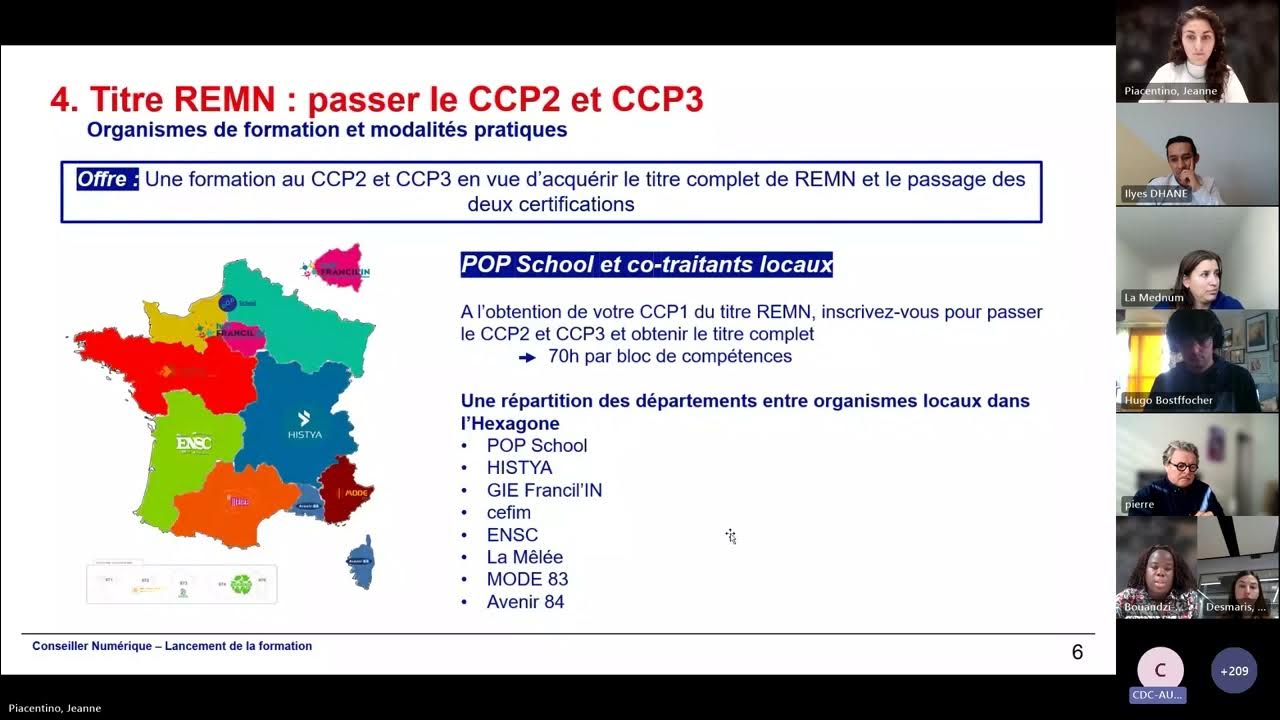 Webinaire formation des conseillers numériques -  Hexagone 15/11/2023