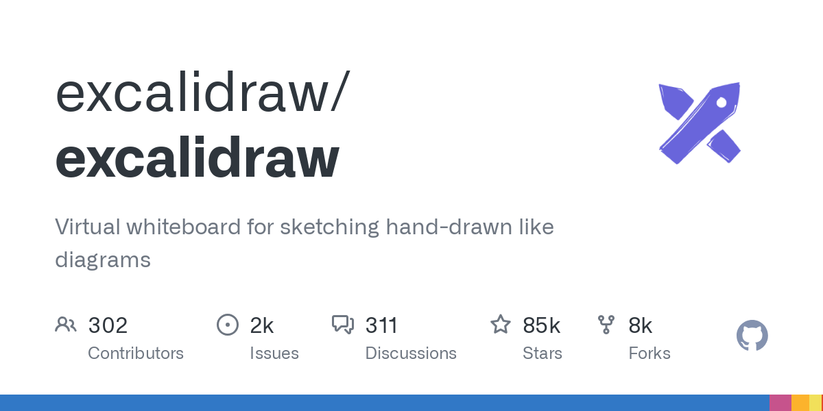 GitHub - excalidraw/excalidraw: Virtual whiteboard for sketching hand-drawn like