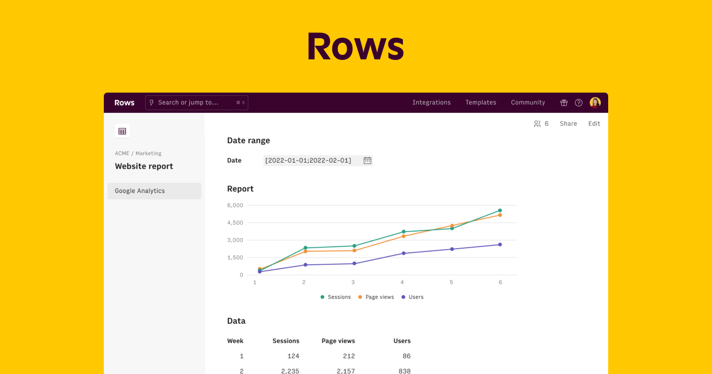 Rows — The spreadsheet with superpowers