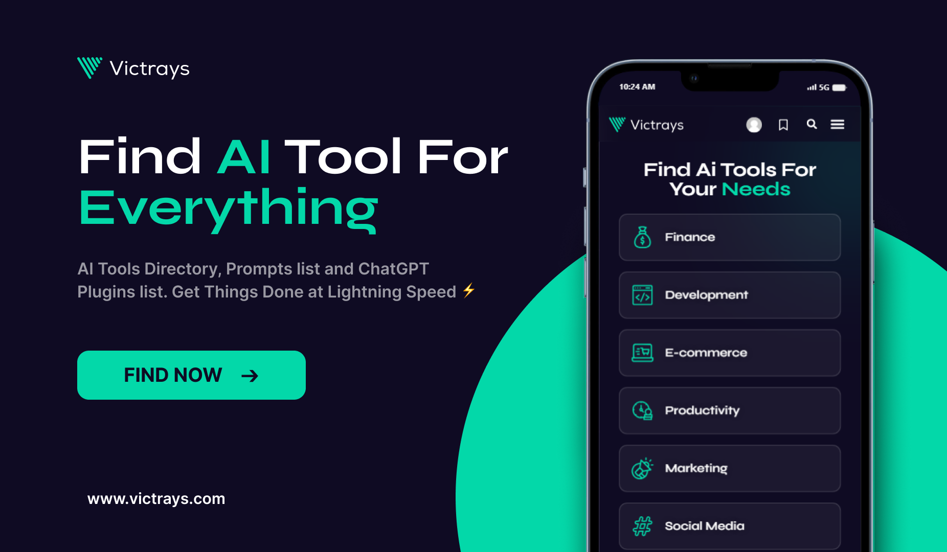 Top AI Tools Directory with ChatGPT Prompts & Plugins - Victrays