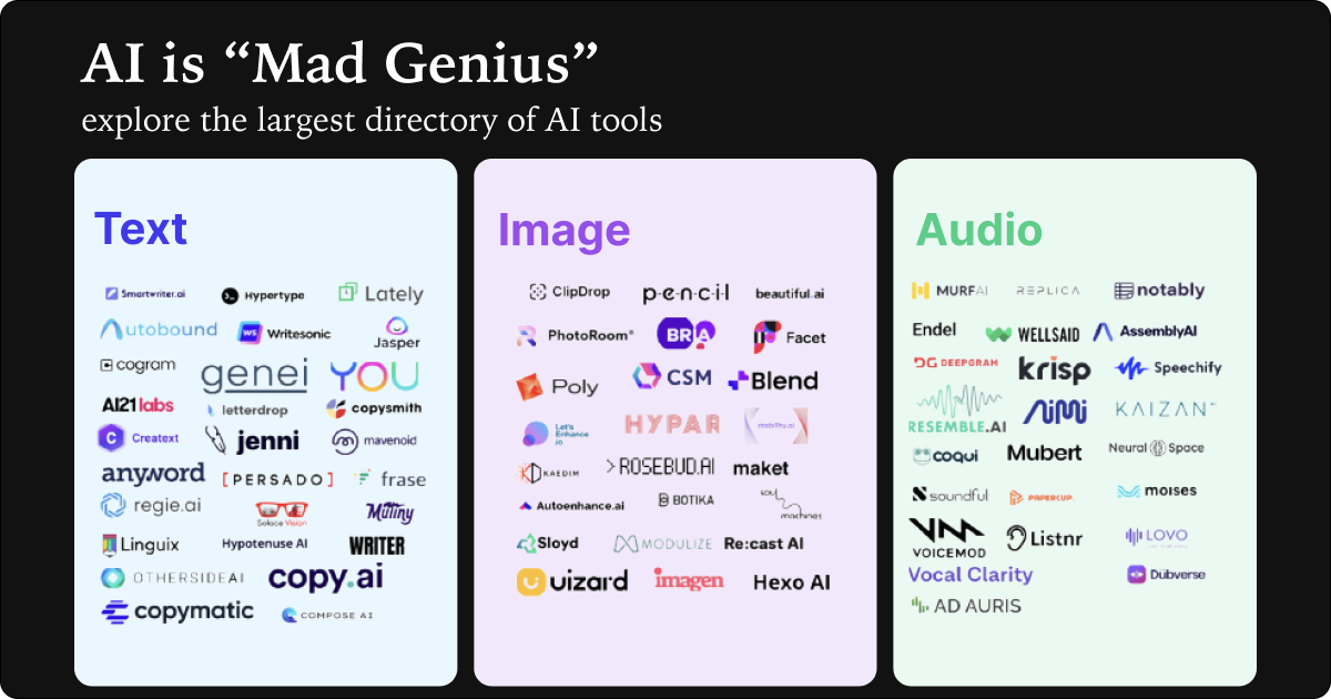 Explore the largest directory of AI tools